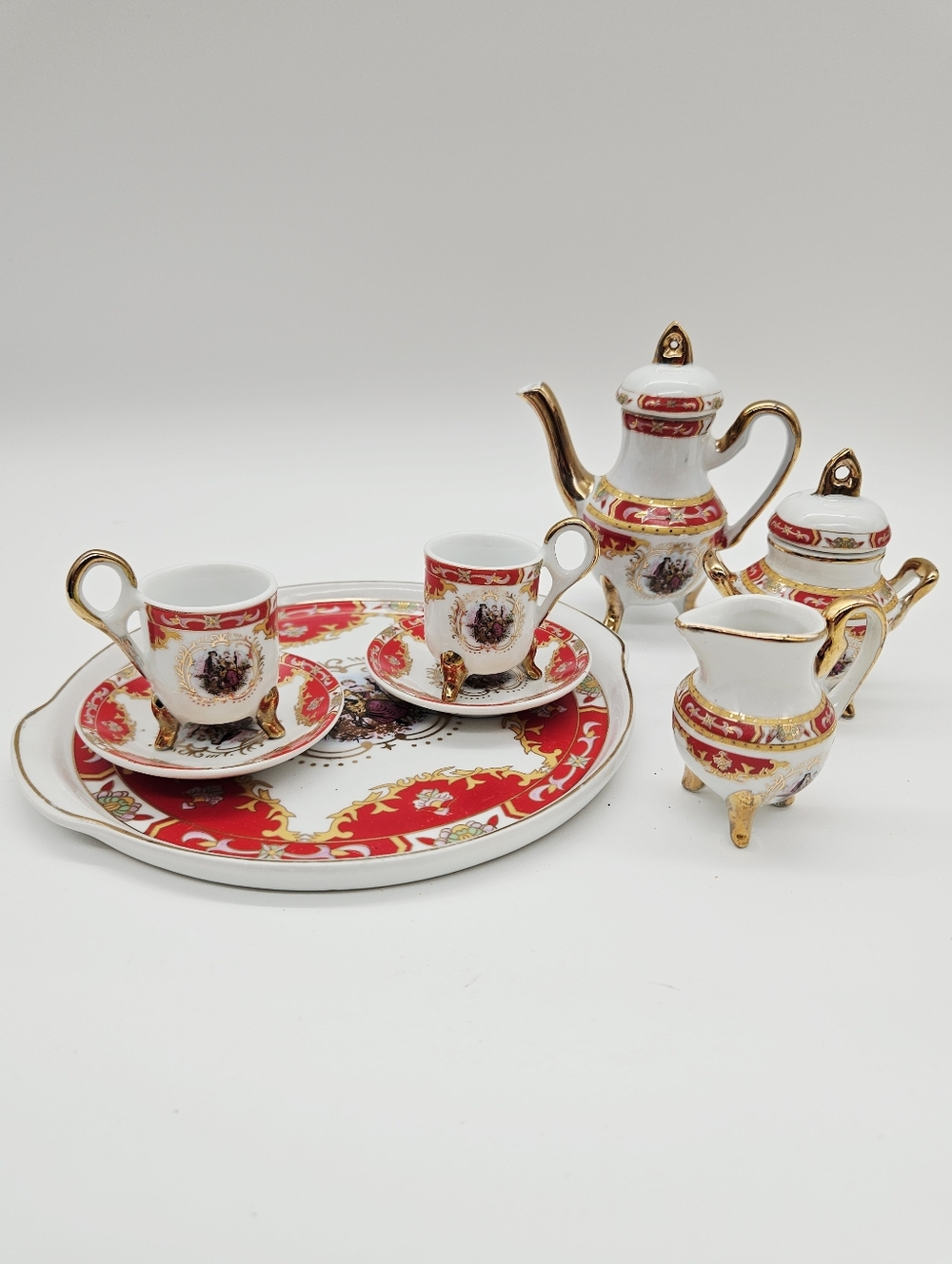 VINTAGE | Adeline Collection 10 piece miniature porcelain tea set